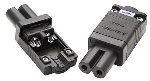 Furutech FI-8.1 NCF (F18.1NCF) H/End Slimline C7 IEC connector