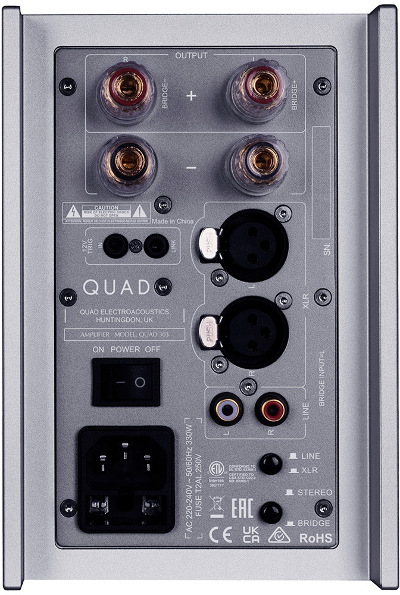 QUAD 303 Power Amplifier - Rear